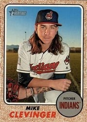 2017 Topps Heritage Base Set Mike Clevinger #649 card