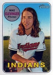 2018 Topps Heritage Base Set Mike Clevinger #84 card