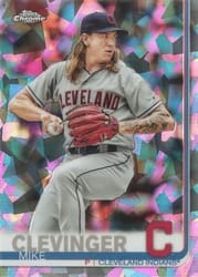 2019 Topps Chrome Sapphire Edition Base Set Mike Clevinger #199 card