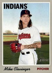 2019 Topps Heritage Base Set Mike Clevinger #59 card