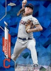 2020 Topps Chrome Sapphire Edition Base Set Mike Clevinger #241 card