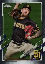 2021 Topps Chrome Base Set Mike Clevinger #130 card