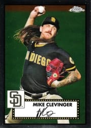 2021 Topps Chrome Platinum Anniversary Base Set Mike Clevinger #253 card