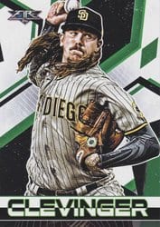 2021 Topps Fire Base Set Mike Clevinger #164 card