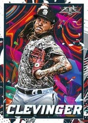 2022 Topps Fire Base Set Mike Clevinger #110 card