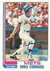 1982 Topps Base Set Mike Cubbage #43 card