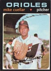 1971 Topps Base Set Mike Cuellar #170 card