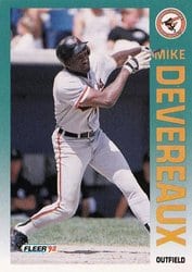 1992 Fleer Base Set Mike Devereaux #5 card