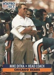 1991 Pro Set Base Set Mike Ditka #108 card