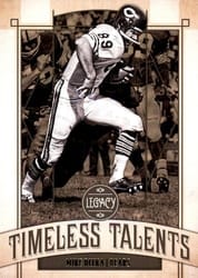 2019 Panini Legacy Timeless Talents Mike Ditka #TT-MD card