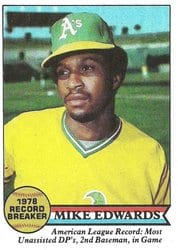 1979 Topps Base Set Mike Edwards #201 card