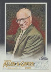 2020 Topps Allen & Ginter Chrome Base Set Mike Emrick #194 card