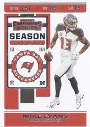 2019 Panini Contenders Base Set Mike Evans #82 card