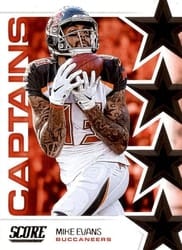 2019 Score Captains Mike Evans #C-22 card