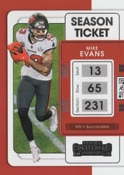 2021 Panini Contenders Base Set Mike Evans #92 card