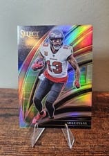 2025 Panini Select Mike Evans Black Gold Prizm Shock #239 card