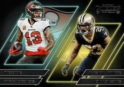 2022 Panini Contenders Contenders Series Mike Evans / Marshon Lattimore #CS-EL card
