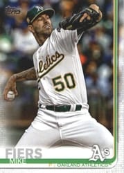 2019 Topps Base Set Mike Fiers #413 card
