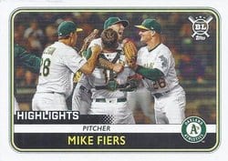 2020 Topps Big League Base Set Mike Fiers #297 card