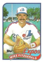 1989 Topps Base Set Mike Fitzgerald #23 card