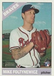 2015 Topps Heritage Base Set Mike Foltynewicz #719 card