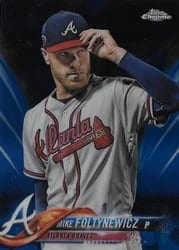 2018 Topps Chrome Sapphire Edition Base Set Mike Foltynewicz #71 card