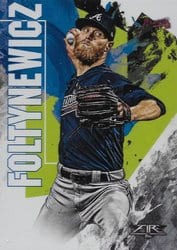2019 Topps Fire Base Set Mike Foltynewicz #45 card