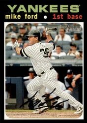 2020 Topps Heritage Base Set Mike Ford #358 card