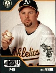 2002 Upper Deck 40-Man Base Set Mike Fyhrie #58 card