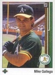 1989 Upper Deck Base Set Mike Gallego #583 card
