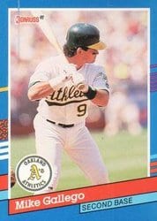 1991 Donruss Base Set Mike Gallego #158 card