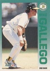 1992 Fleer Base Set Mike Gallego #256 card
