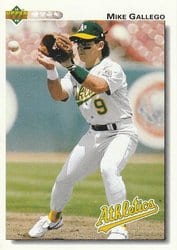 1992 Upper Deck Base Set Mike Gallego #193 card