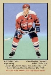 2022-23 Parkhurst Champions 51 Retros Mike Gartner #R-95 card