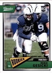 2018 Panini Classics Base Set Mike Gesicki #256 card