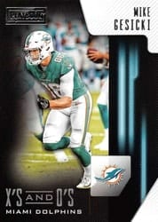 2018 Panini Playbook X's and O's Mike Gesicki #18 card