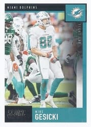 2020 Score Base Set Mike Gesicki #14 card