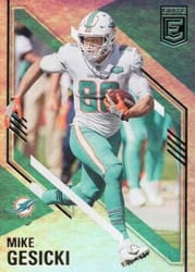 2021 Donruss Elite Base Set Mike Gesicki #100 card
