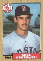 1987 Topps Base Set Mike Greenwell #259 card