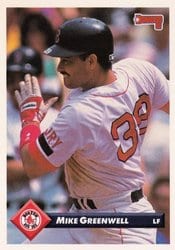 1993 Donruss Base Set Mike Greenwell #223 card