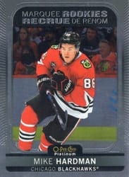2021-22 O-Pee-Chee Platinum Base Set Mike Hardman #222 card