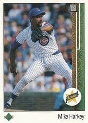 1989 Upper Deck Base Set Mike Harkey #14 card