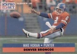 1991 Pro Set Base Set Mike Horan #489 card