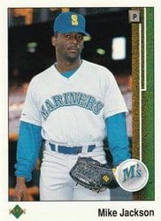 1989 Upper Deck Base Set Mike Jackson #142 card