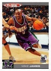 2004-05 Topps Total Base Set Mike James #92 card
