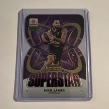 2025 Panini Contenders EuroLeague Superstar Die-Cut Mike James #8 card