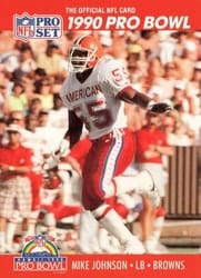 1990 Pro Set Base Set Mike Johnson #347 card