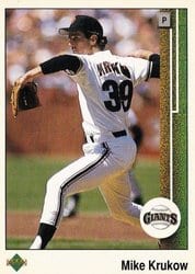 1989 Upper Deck Base Set Mike Krukow #46 card