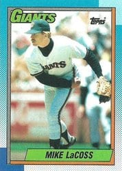 1990 Topps Base Set Mike LaCoss #53 card
