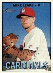 2016 Topps Heritage Base Set Mike Leake #580 card